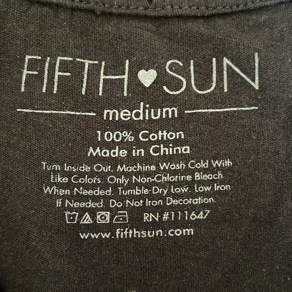 Fifth Sun Moon Phase Lunar Moth Butterfly Graphic Crewneck Sleeveless Tank Top - Picture 4 of 4